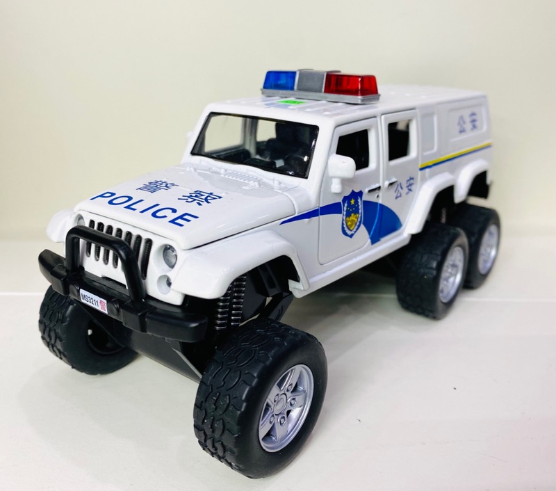 Jeep cảnh sát 6 bánh 1:32 có âm thanh & đèn